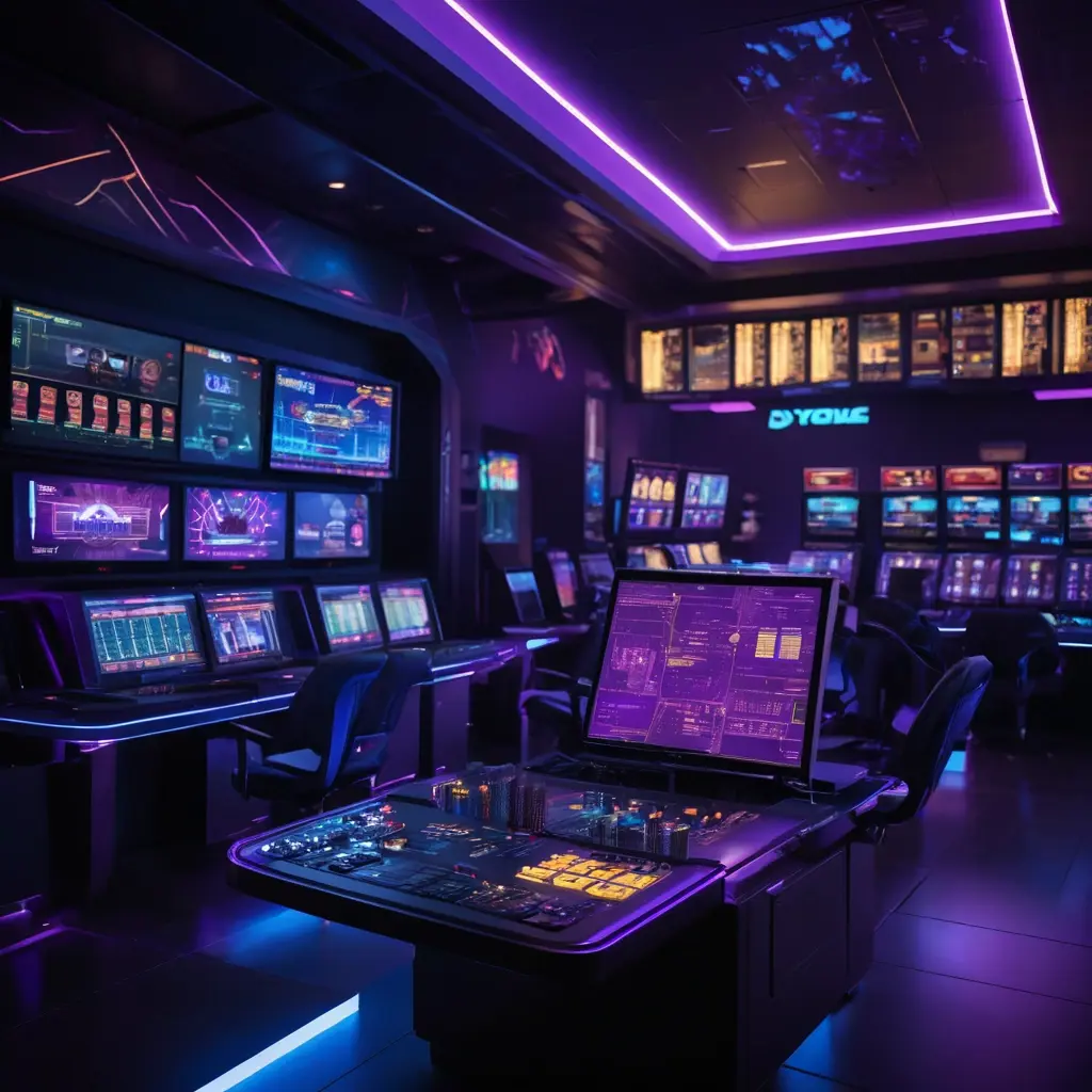 CasinoForge casino platform software dashboard showing game library, live statistics, and revenue analytics