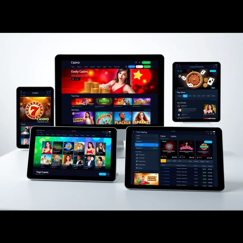 CasinoForge platform interface showing dashboard with game library, payment transactions, player analytics, and revenue charts